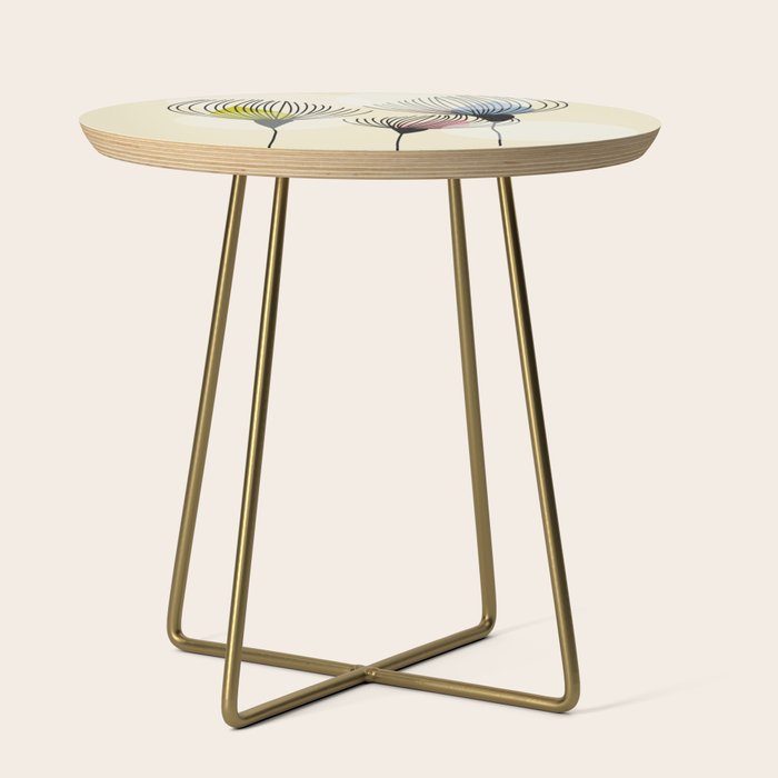 Retro Minimal Flowers Side Table Gallery Image 1