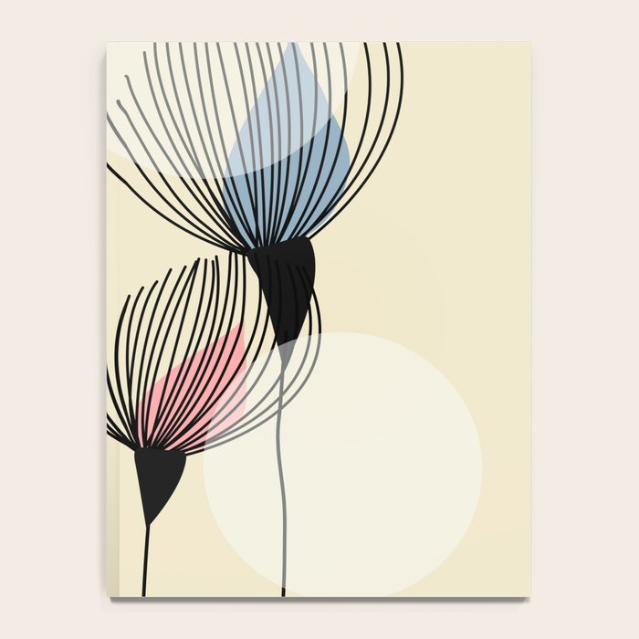 Retro Minimal Flowers Notebook Gallery Image 4