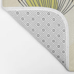 Retro Minimal Flowers Bath Mat Gallery Image 2
