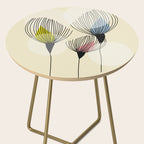 Retro Minimal Flowers Side Table Gallery Image 2