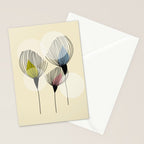 Retro Minimal Flowers Stationery Card Gallery Image 2