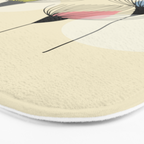 Retro Minimal Flowers Bath Mat Gallery Image 3