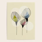 Retro Minimal Flowers Poster Gallery Image 4