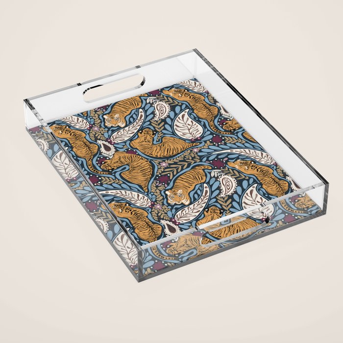 Exotic Tiger Oasis Dark Acrylic Tray Gallery Image 1