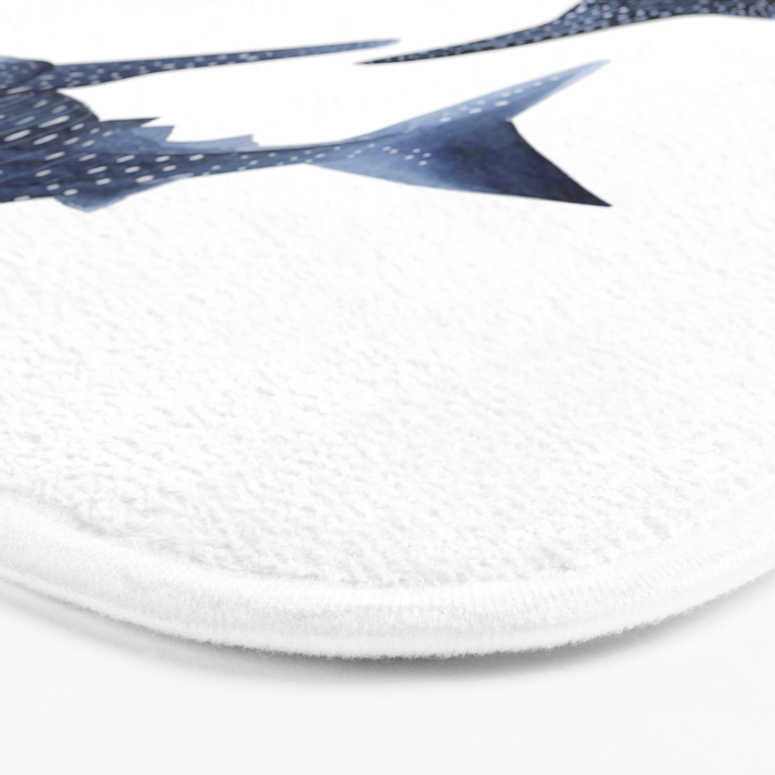 TWO WHALE SHARK Bath Mat Gallery Image 3
