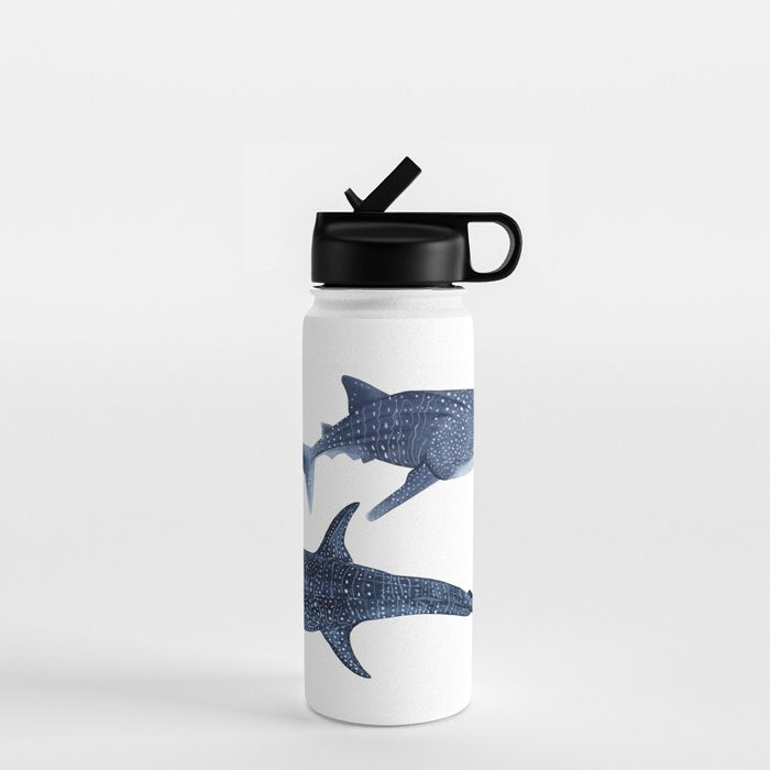 TWO WHALE SHARK Water Bottle Gallery Image 1