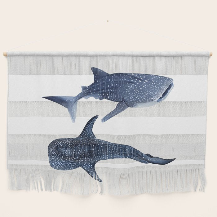 TWO WHALE SHARK Wall Hanging Gallery Image 1