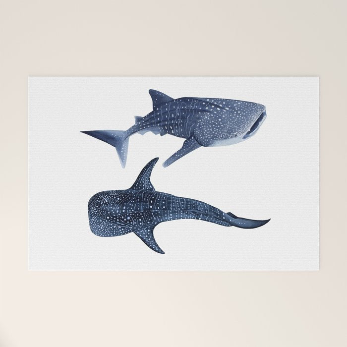 TWO WHALE SHARK Welcome Mat Gallery Image 1