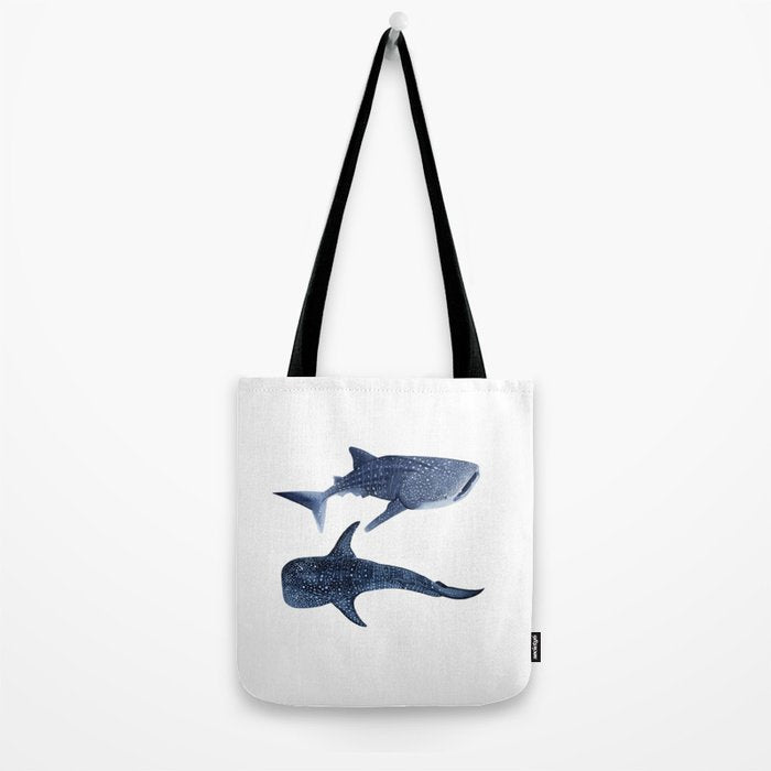 TWO WHALE SHARK Tote Bag Gallery Image 2
