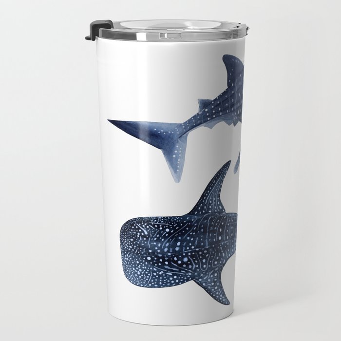 TWO WHALE SHARK Travel Mug Gallery Image 3