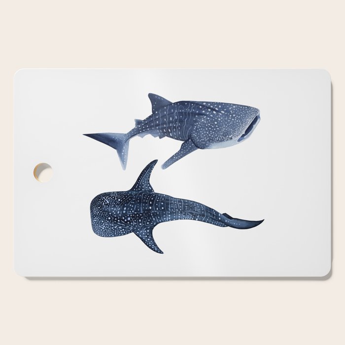 TWO WHALE SHARK Cutting Board Gallery Image 1