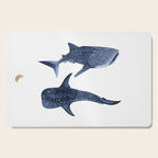 TWO WHALE SHARK Cutting Board Gallery Image 1