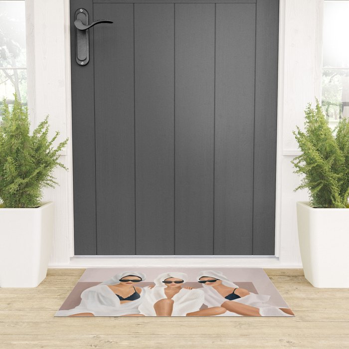 Morning with a friend II Welcome Mat Gallery Image 3