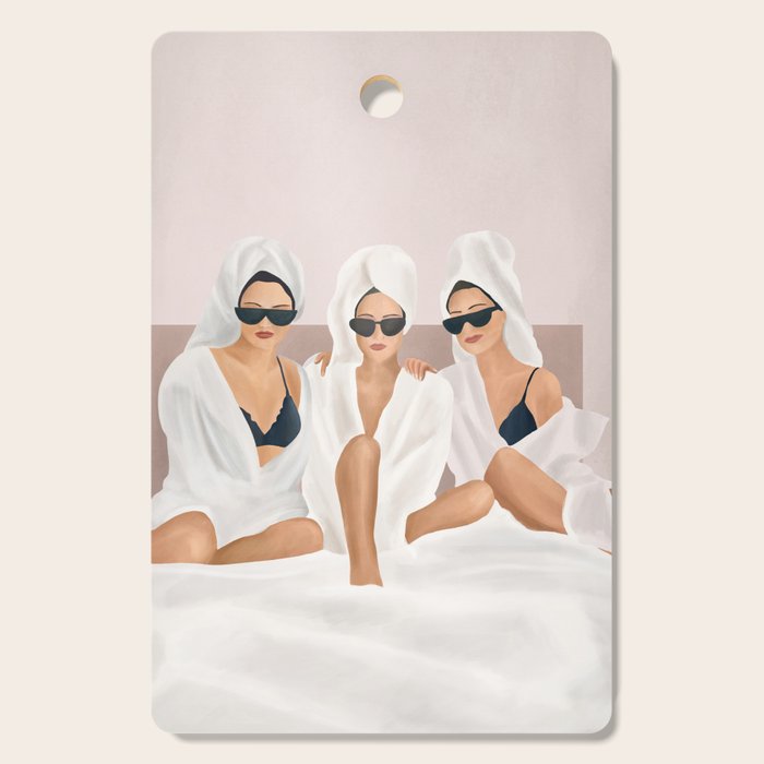 Morning with a friend II Cutting Board Gallery Image 1