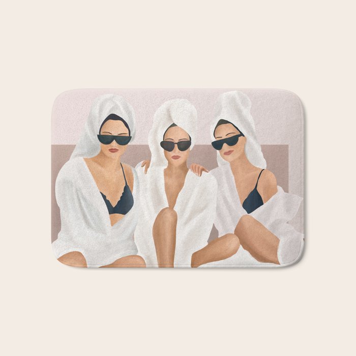 Morning with a friend II Bath Mat Gallery Image 1