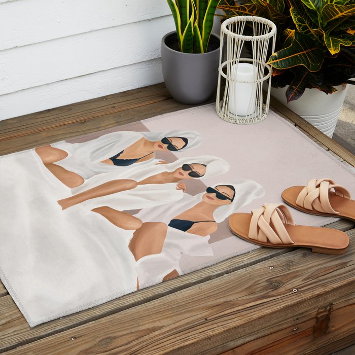 Morning with a friend II Outdoor Rug Gallery Image 2