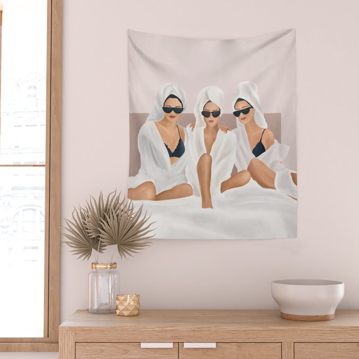 Morning with a friend II Wall Tapestry Gallery Image 2