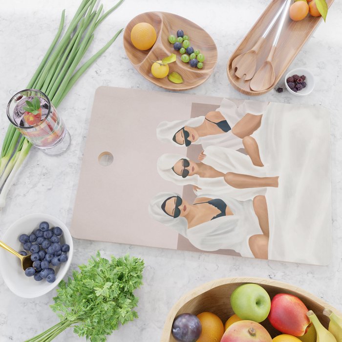 Morning with a friend II Cutting Board Gallery Image 2
