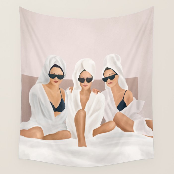 Morning with a friend II Wall Tapestry Gallery Image 4