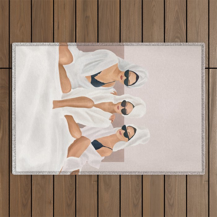 Morning with a friend II Outdoor Rug Gallery Image 1