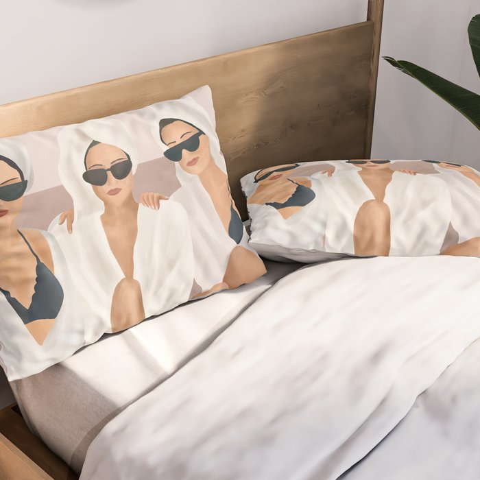 Morning with a friend II Pillow Sham Gallery Image 2