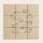 More Sleep Sloth Wood Wall Art Gallery Image 1