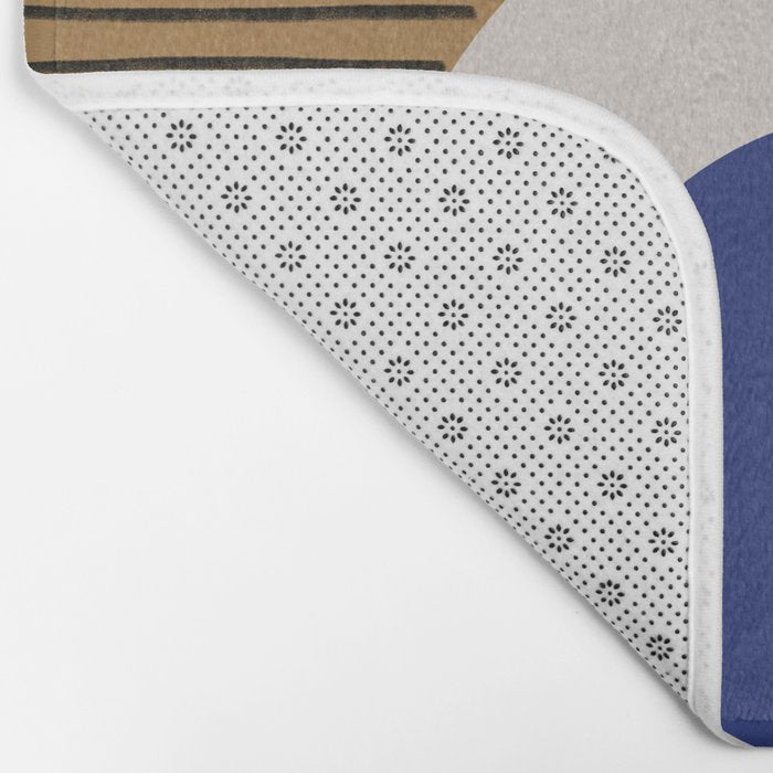 Blue Circle #1 Bath Mat Gallery Image 2