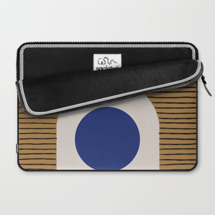 Blue Circle #1 Laptop Sleeve Gallery Image 2