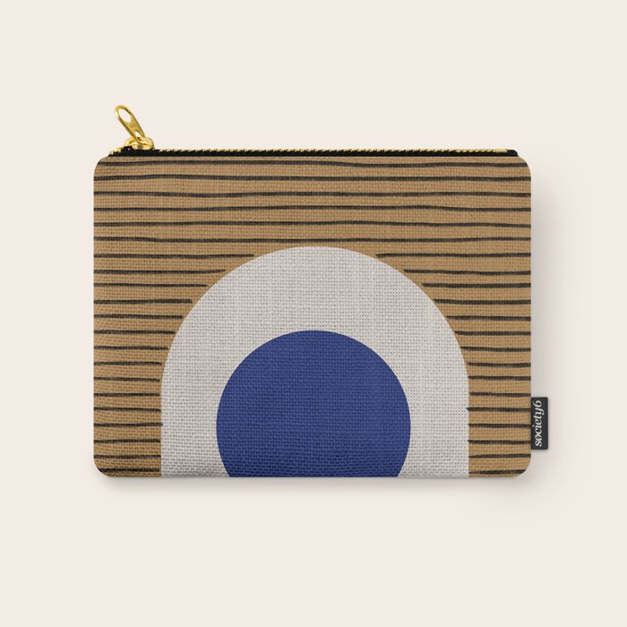 Blue Circle #1 Carry All Pouch Gallery Image 1