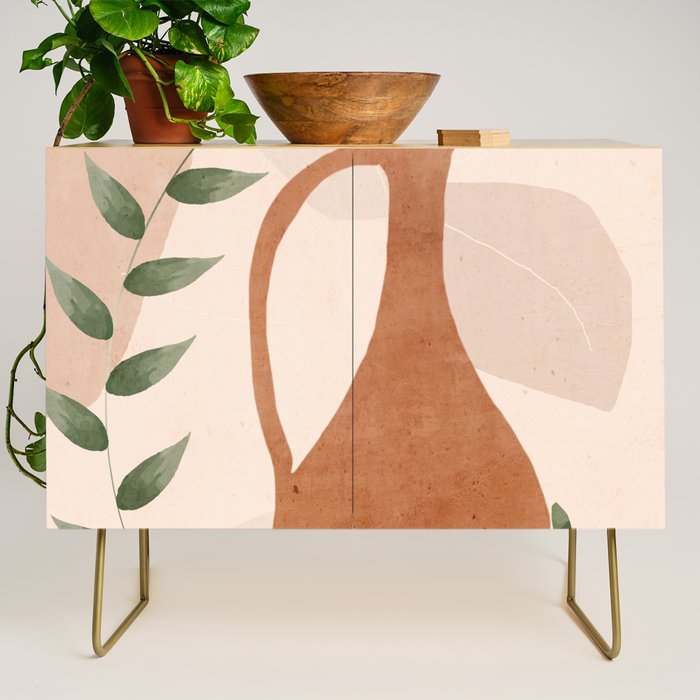 Vase Abstract Art Credenza Gallery Image 1