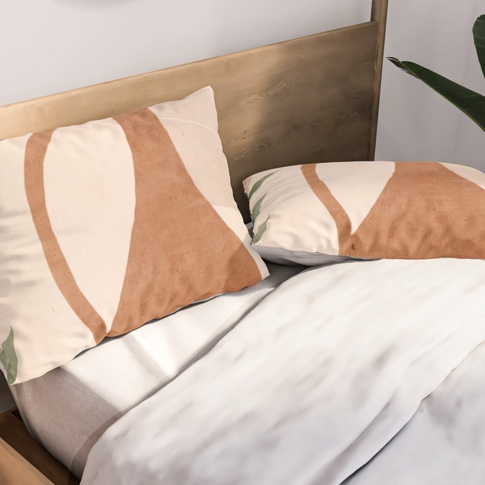 Vase Abstract Art Pillow Sham Gallery Image 2