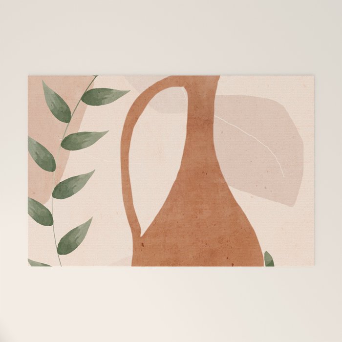 Vase Abstract Art Welcome Mat Gallery Image 1