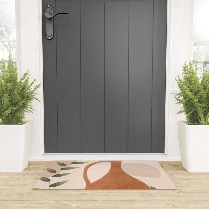 Vase Abstract Art Welcome Mat Gallery Image 3