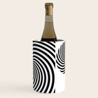 Black And White Op Art Spiral Wine Chiller Gallery Image 3