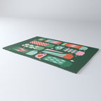 Retro Christmas Coffee Thermoses - Green Rug Gallery Image 3