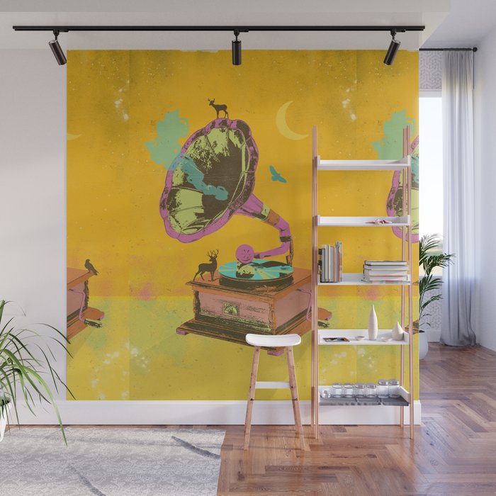 NATURE GRAMOPHONE Wall Mural Gallery Image 1