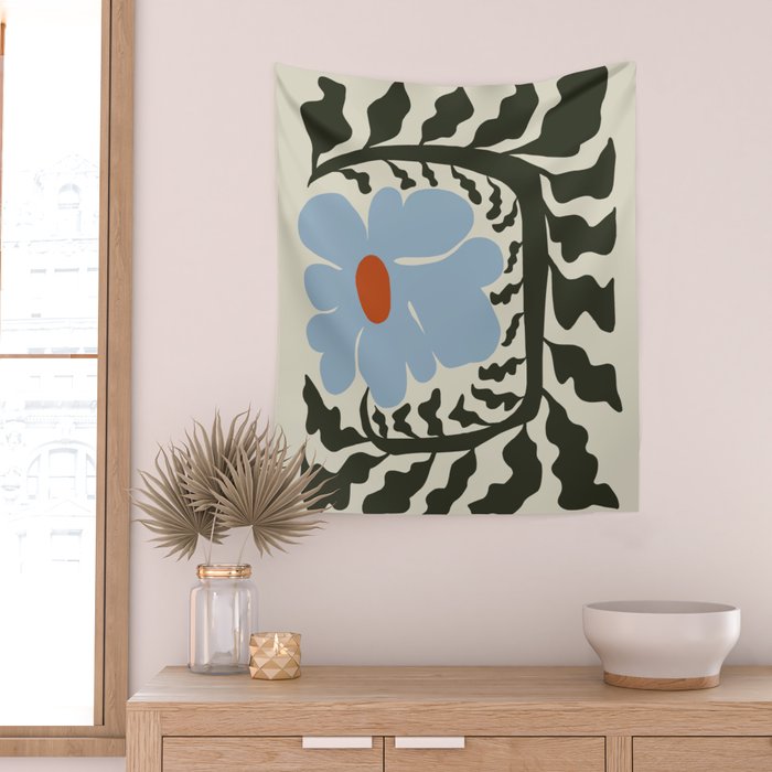 Fern Flower  Wall Tapestry Gallery Image 2