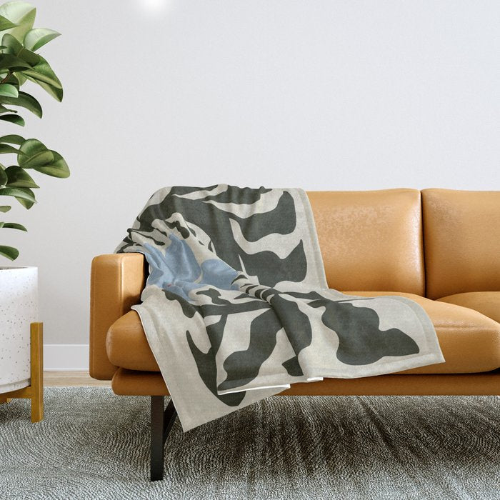 Fern Flower  Throw Blanket Gallery Image 1