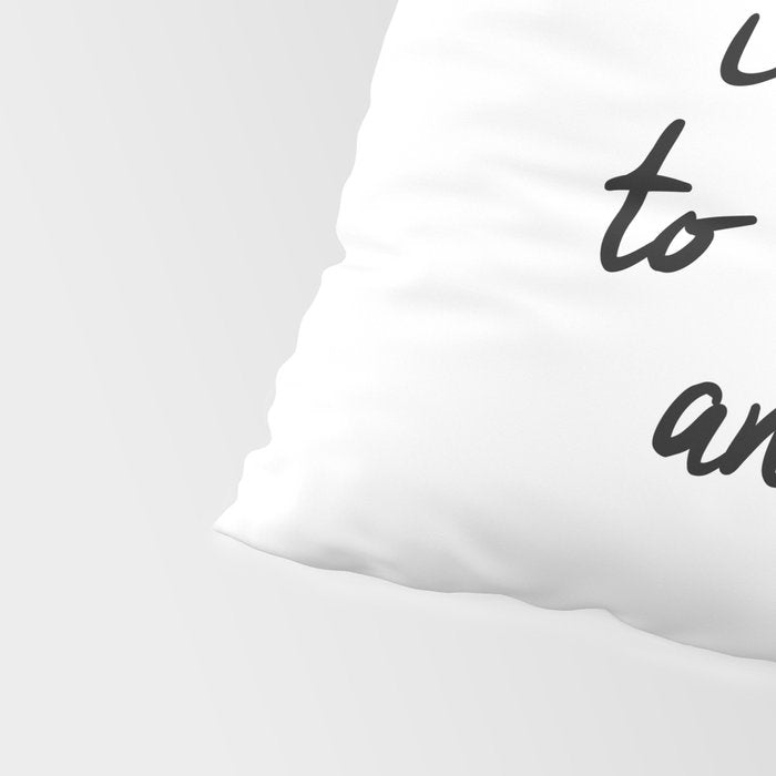 I Love You to the Moon and Back black-white kids room typography poster home wall decor canvas Pillow Sham Gallery Image 4