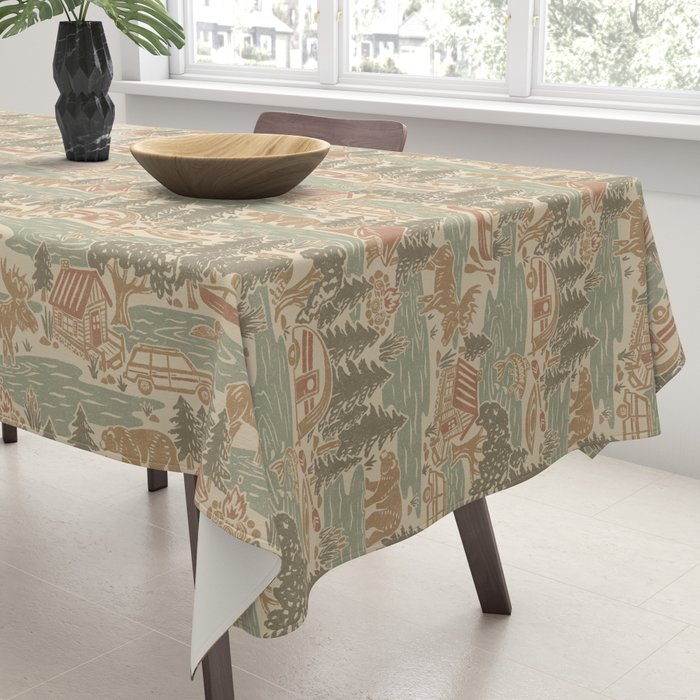 North Country Summer - soft neutrals Tablecloth Gallery Image 3