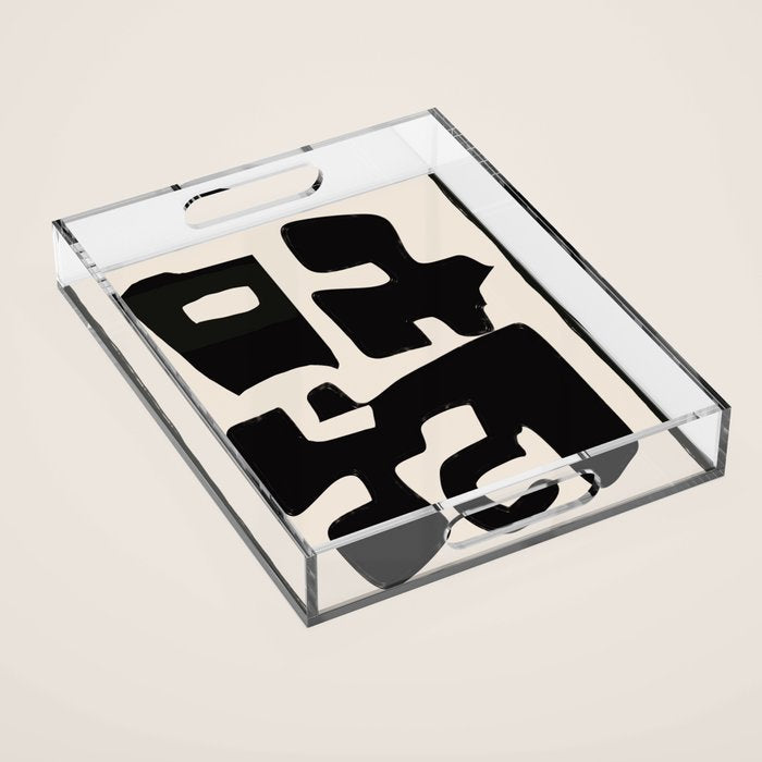 Modern Abstract Shapes 110 Acrylic Tray Gallery Image 1