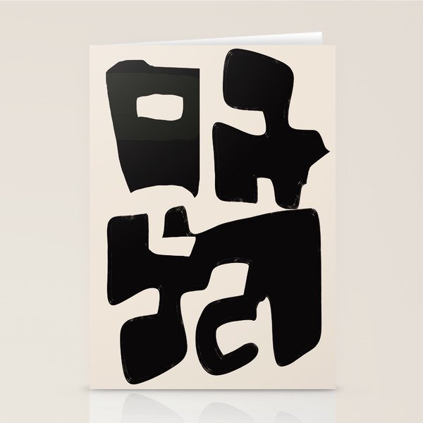 Modern Abstract Shapes 110 Stationery Card Gallery Image 2
