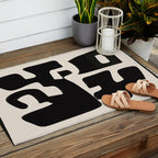 Modern Abstract Shapes 110 Outdoor Rug Gallery Image 2
