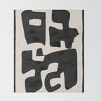 Modern Abstract Shapes 110 Throw Blanket Gallery Image 2
