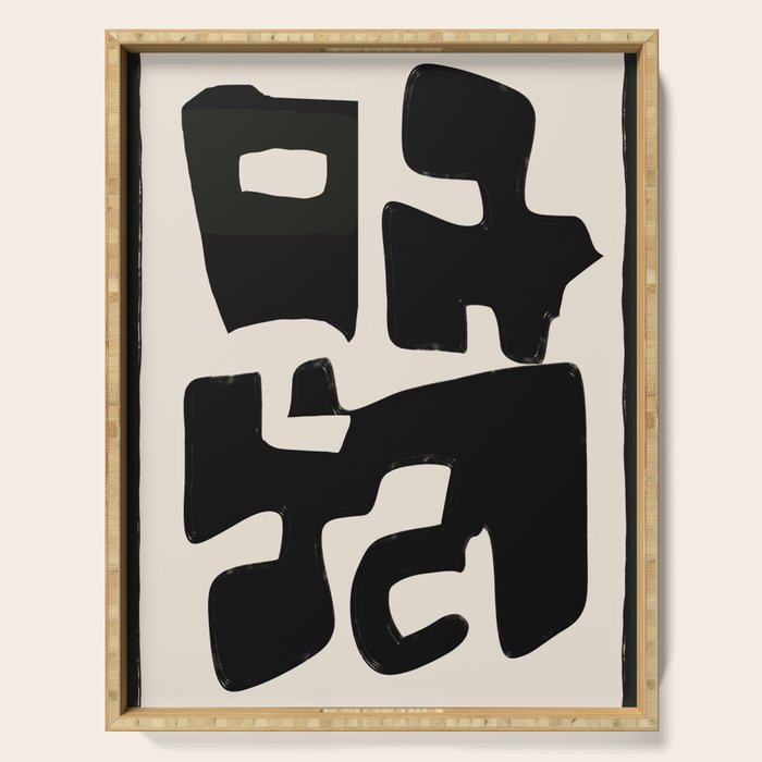 Modern Abstract Shapes 110 Serving Tray Gallery Image 1