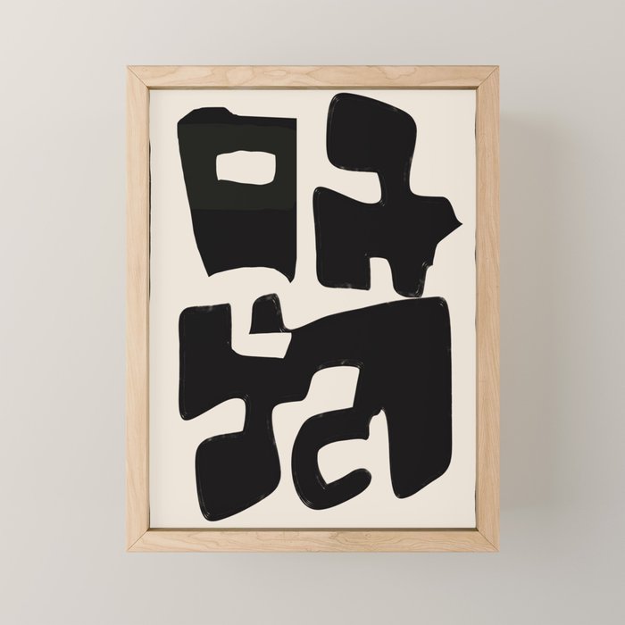 Modern Abstract Shapes 110 Mini Art Print Gallery Image 1