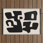 Modern Abstract Shapes 110 Outdoor Rug Gallery Image 1