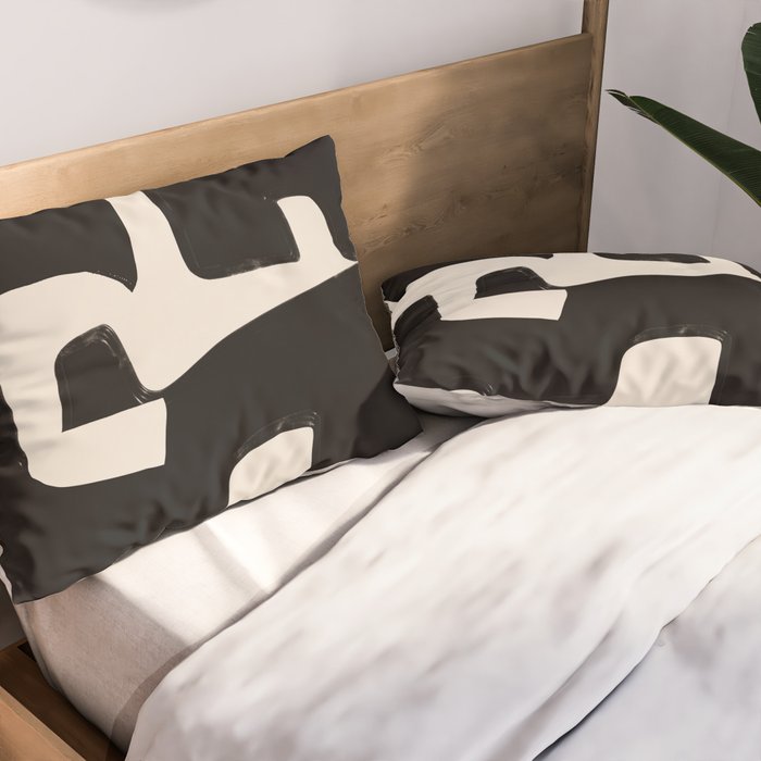 Modern Abstract Shapes 110 Pillow Sham Gallery Image 2