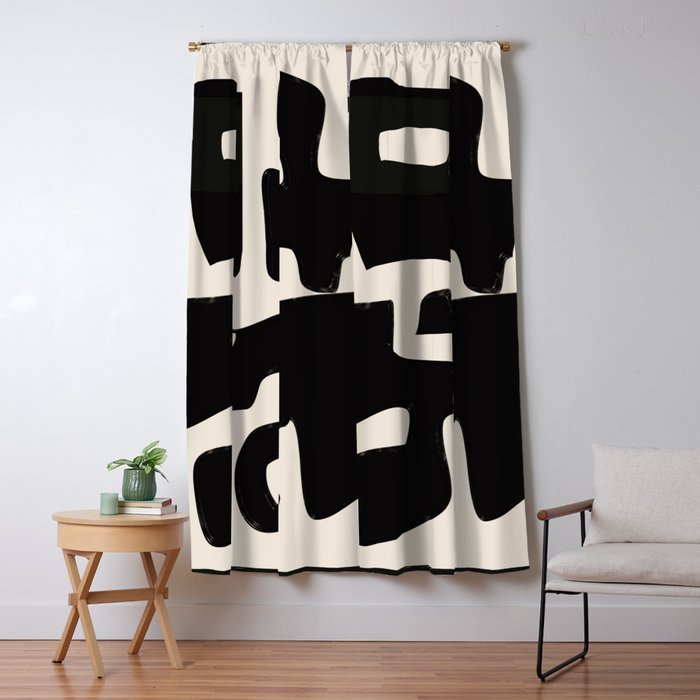 Modern Abstract Shapes 110 Window Curtain Gallery Image 5