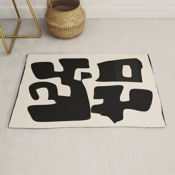 Modern Abstract Shapes 110 Rug Gallery Image 1